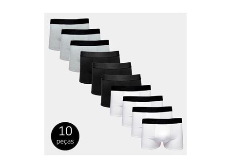 Kit Cuecas Boxer Cotton Confort Masculina Part B Colors O