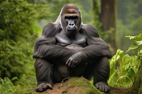 Premium Photo | Silverback gorilla