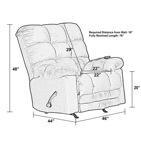 Catnapper Magnum Chaise Rocker Recliner Chair In Sage Green Polyester Fabric 546892222015