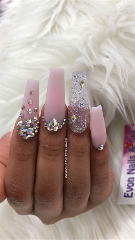 Pin By A Finny On Nail D It Bling Acrylic Nails Diamond Nails