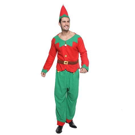 Male Christmas Set Elf Costume - MYanimec