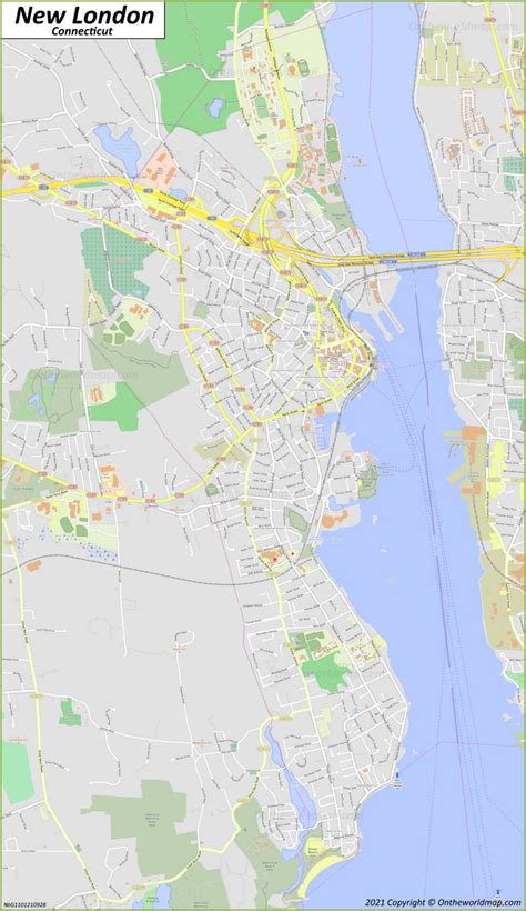 New London Map | Connecticut, U.S. | Discover New London with Detailed Maps