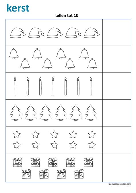 Tellen Tot Werkblad Thema Kerst Bekijk Meer Leuke Kerst Werkbladen