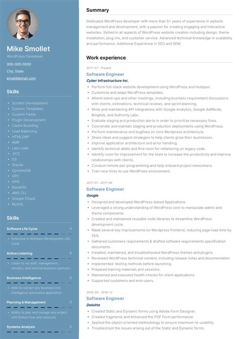 Cv Template Netherlands Resume Examples Riset