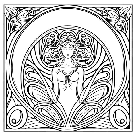 Livre De Coloriage Limage Dune Princesse Avec Un Beau Style Zentangle