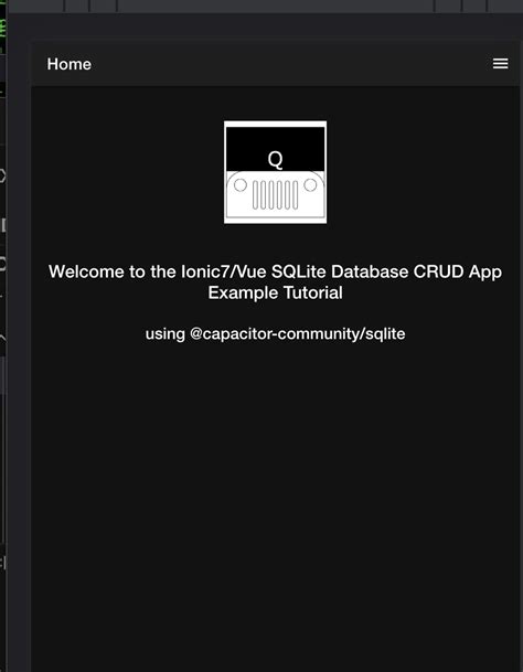 Ionic 7 SQLite Database CRUD App Example Tutorial Using Vue3 And