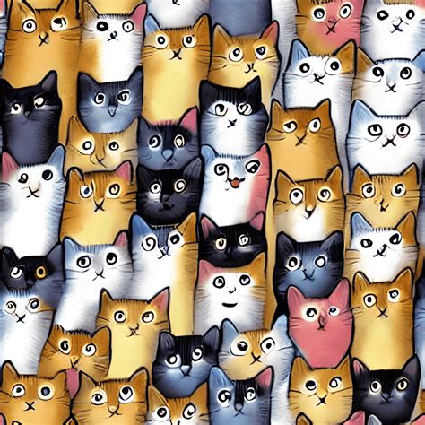 Too Many Cats Digital Graphic · Creative Fabrica