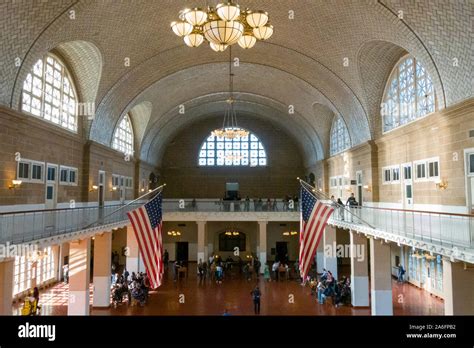 The Registry Room At Ellis Island National Monument Us National Park