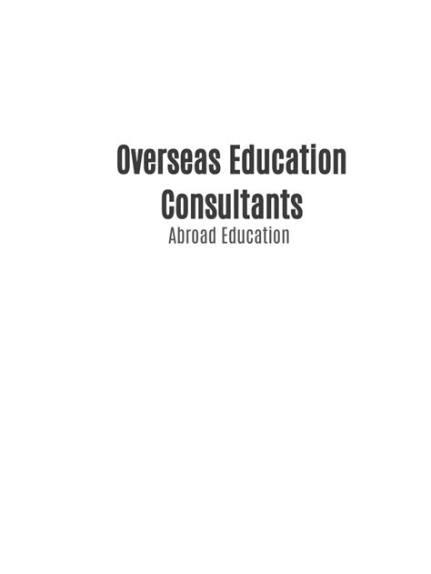 Ppt Overseas Education Consultants Powerpoint Presentation Free