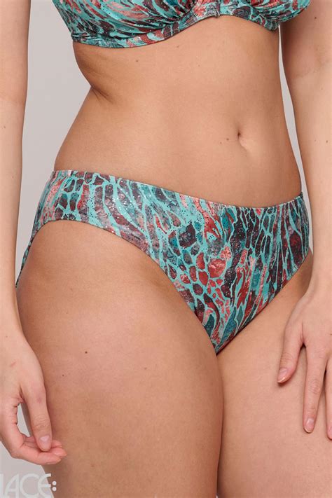 PrimaDonna Swim Riyad Bikini Classic Brief TURQUOISE SEAS Lace Lingerie