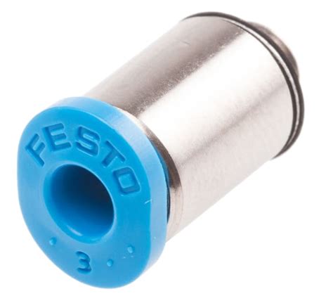 QSM M5 3 I Festo Festo QS Series Straight Threaded Adaptor M5 Male