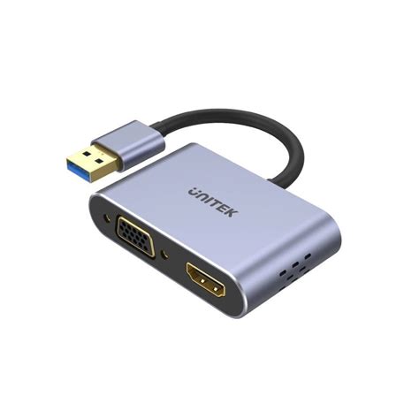 Unitek Converter USB A 3 0 To HDMI VGA V1304A OfficeWorks