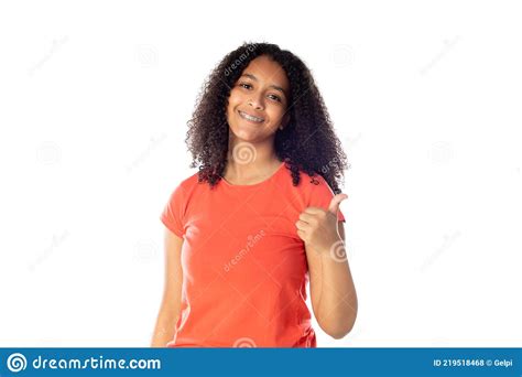 Belle Adolescente Africaine Aux Cheveux Afro Photo Stock Image Du