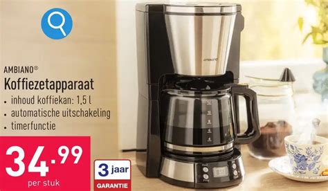 Ambiano Koffiezetapparaat Promotie Bij Aldi