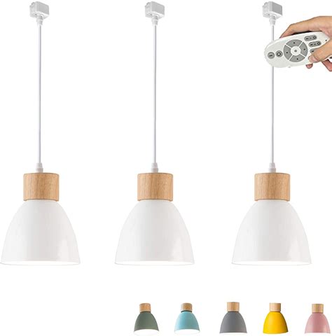 FSLiving Remote Control Pendant Light H Type Track Pendant Light