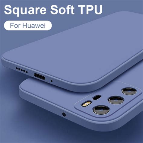 Liquid Silicone Case For Huawei P60 P50 P40 P30 P20 Pro Mate 50 40 30