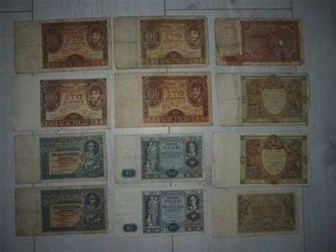 Stare Polskie Banknoty 12 Sztuk 12436452885 Oficjalne Archiwum Allegro