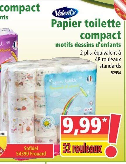 Promo Papier Toilette Compact Chez Norma