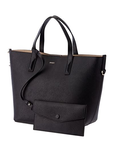 DKNY Shopper aus echtem Leder (schwarz) online kaufen