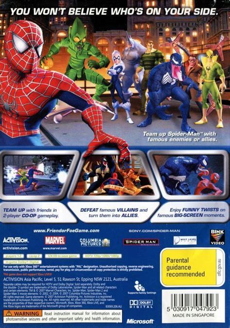 Spider Man Friend Or Foe Box Shot For PlayStation 2 GameFAQs