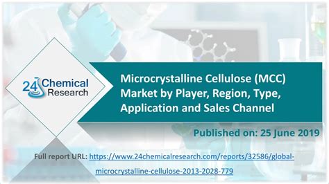 PPT Microcrystalline Cellulose Mcc Market By Player Region Type