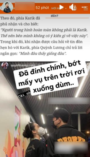 Quản lý Karik lên tiếng về tin đồn nam rapper hẹn hò với hot mom Quỳnh Lương