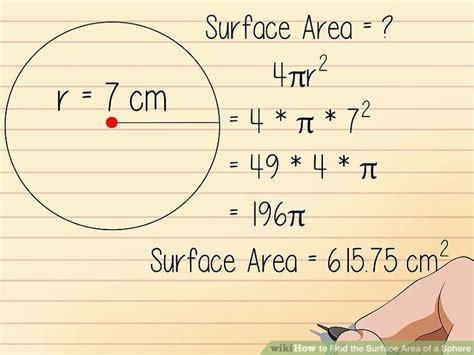 How to Find the Surface Area of a Sphere: 8 Steps (with Pictures)