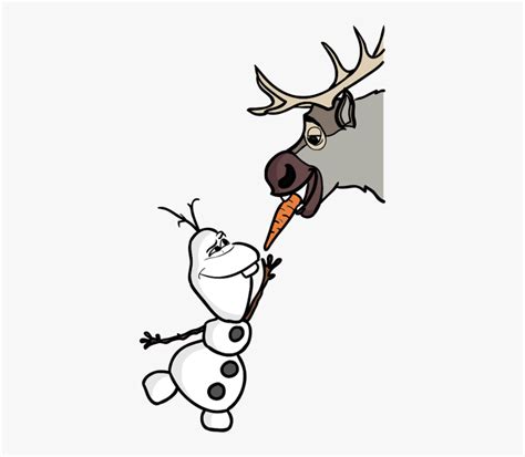 Olaf And Sven Drawing