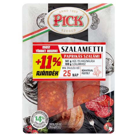 Pick Szalametti Paprik S Szal Mi G Szeletelt Glut Nmentes