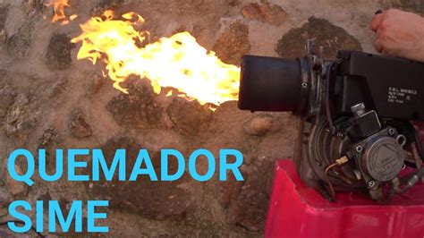 Quemador De Gasoil Sime Limpieza Y Ajuste De Aire YouTube