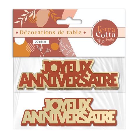 Confettis De Table Anniversaire G Ants Terracotta X Tralala F Tes Fr