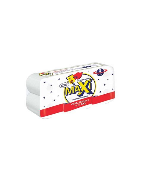 Maxi Carta Igienica 8 Rotoli Xxl 3 Veli