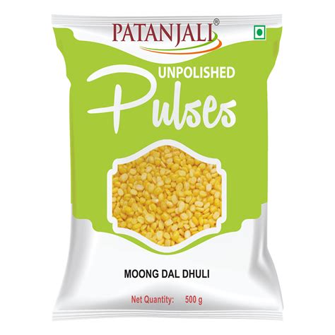 Patanjali UNPOLISHED MOONG DAL DHULI 500 G Buy Pulses Online