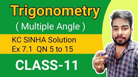 Trigonometry Class Kc Sinha Ex Solution Kc Sinha Math Solution