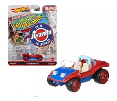 Spider Mobile Homem Aranha Marvel Retro Hot Wheels 1 64 Frete grátis