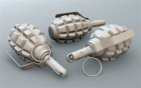 F1 Grenade high poly by Adriaan224 on DeviantArt