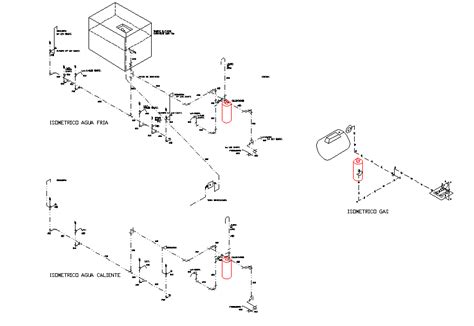 Isometric Gas Detail Dwg File Cadbull