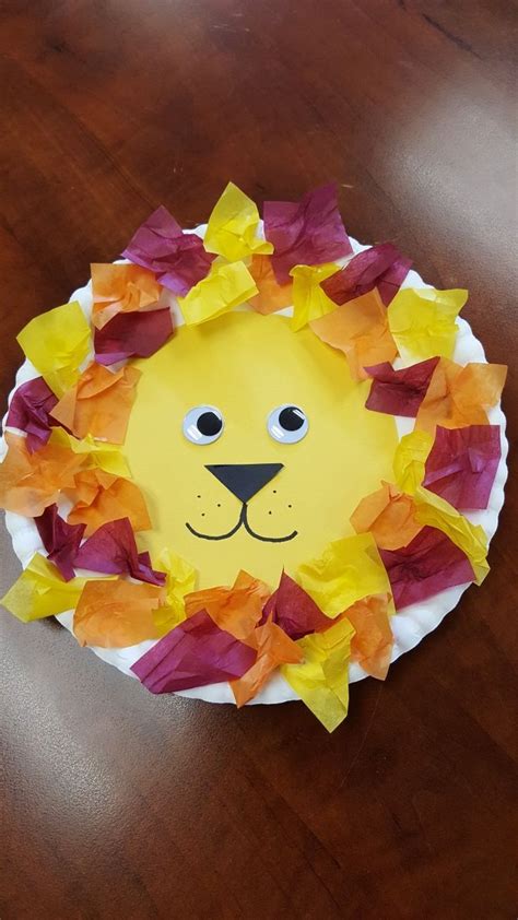 Lion Paper Plate Craft