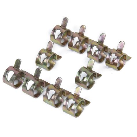 10 X Federklemme Kraftstoffschlauch Linie Wasser Rohr Luft Fastener 10