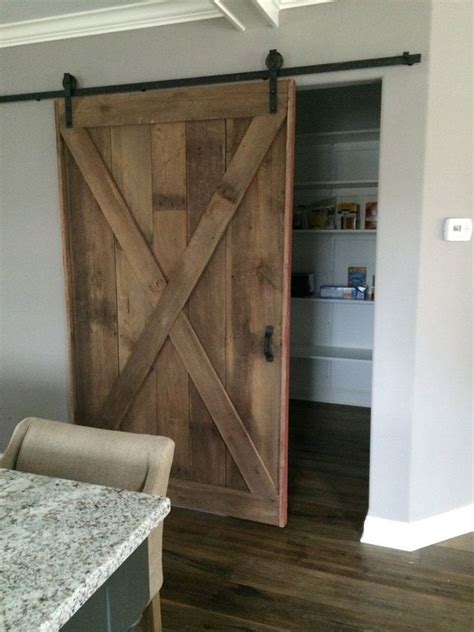 X Brace Barn Door Made From Reclaimed Pine Barn Wood 30 Etsy Barn