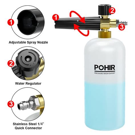 Buy Pohir Pressure Washer Foam Cannon With Quick Connect