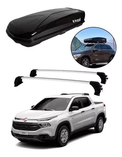 Rack Teto Fiat Toro Sem Long Bagageiro Maleiro 480l Kiussi