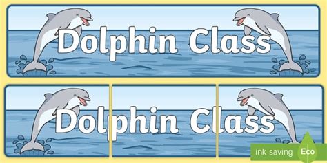 Free Dolphin Themed Classroom Display Banner Twinkl