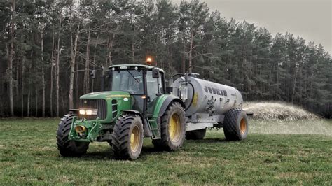 JOHN Deere Na VMAXIE GNOJOWICA W GR Krasuski 6630 I Joskin 10000