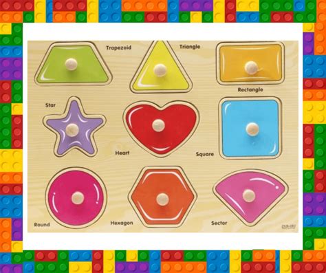 Kids Wooden Shapes Puzzle - Kids Kingdom