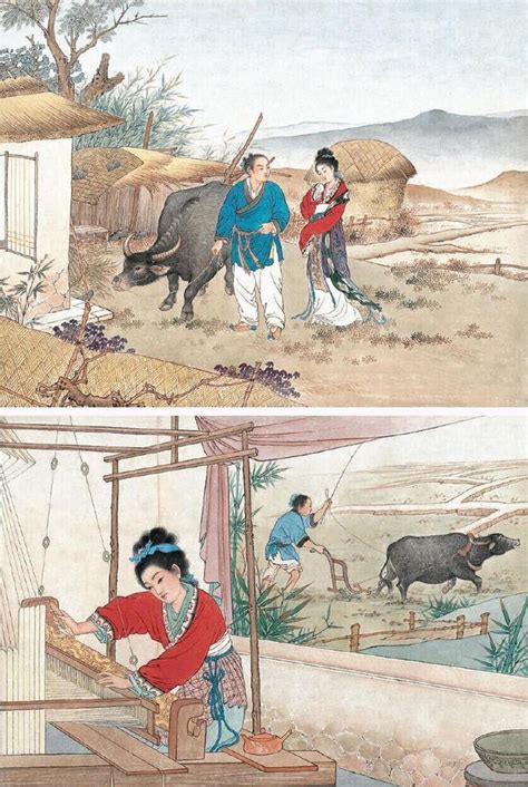 金风玉露一相逢，便胜却人间无数。连环画《牛郎织女》 牛郎织女 连环画 人间 新浪新闻