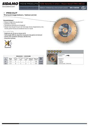 Calaméo Fiches Produits SIDAMO Outils diamantés