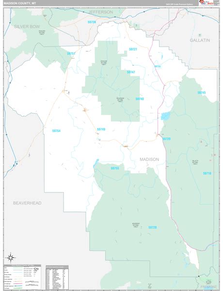 Digital Maps Of Madison County Montana