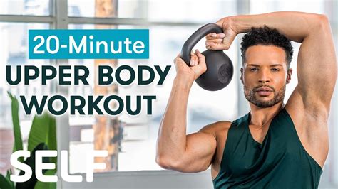 Minute Upper Body Kettlebell Workout Sweat With Self Youtube