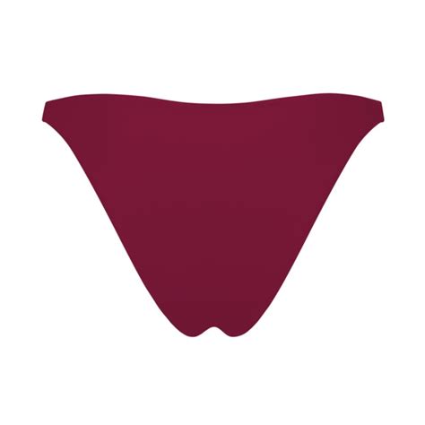 Burgundy Red High Cut Bikini Dark Red Swimsuits